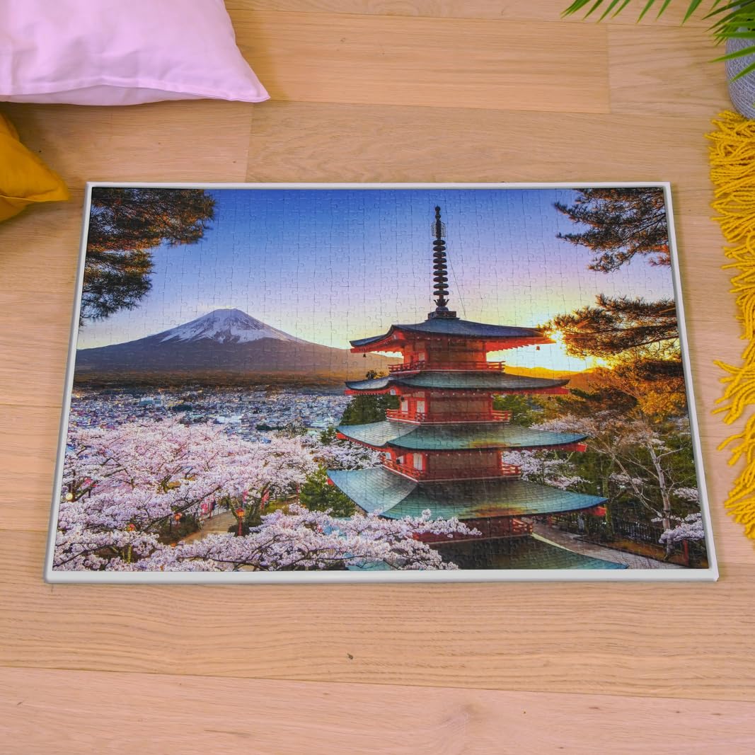 Cadre de Puzzle Ravensburger, Blanc, 17901, Taille 70,4 x 50,4 cm, adapté aux Puzzles de 1000 pièces