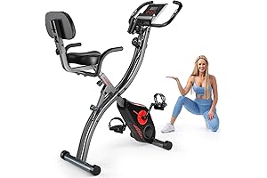 FitQuest Portable Folding Exercise Bike: Achieve Fitness Goals
