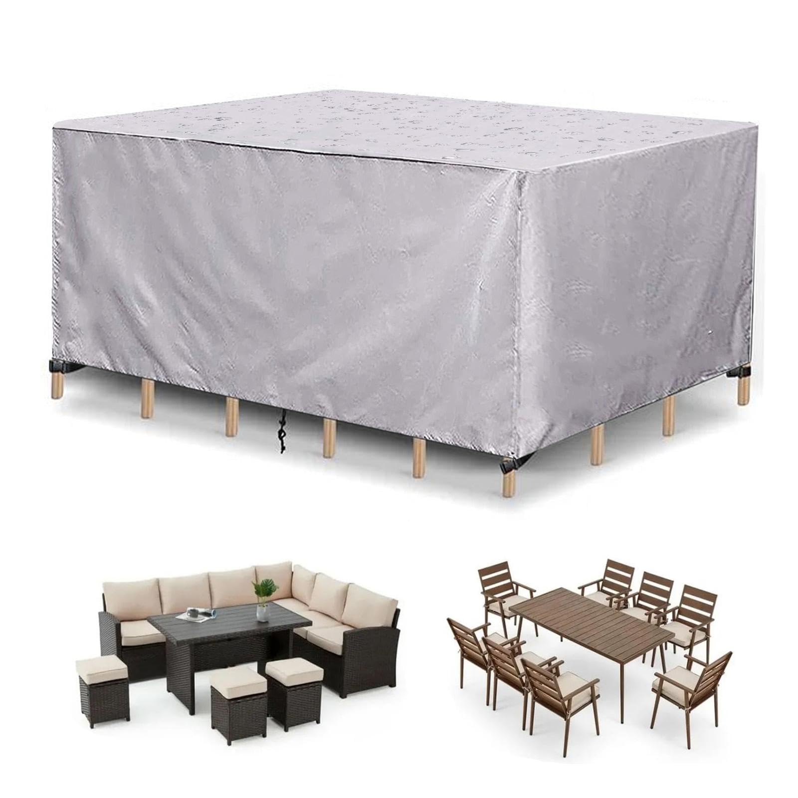 Gartenmöbel Abdeckung 240x150x85cm | 600D Oxford Wasserdicht | UV & Windbeständig | Für Sitzgruppen