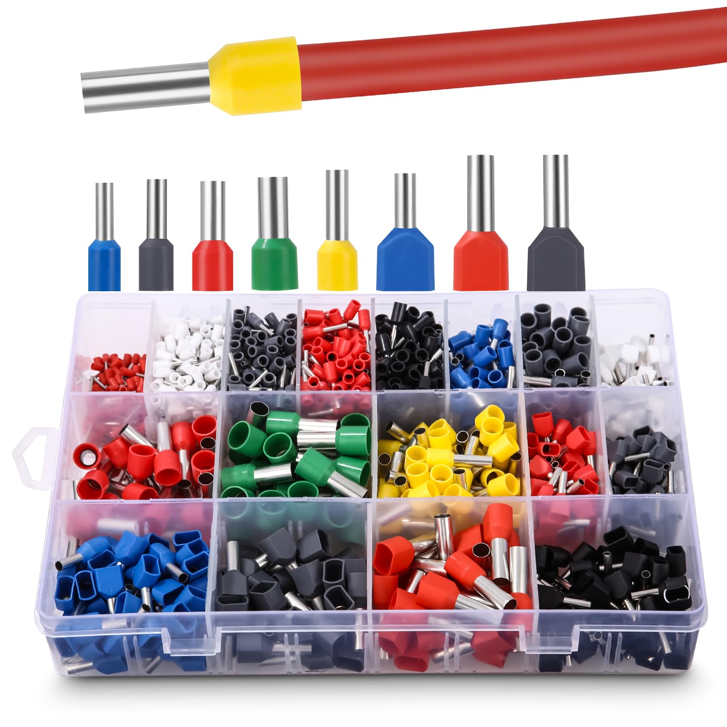 Debflex 10 Capicorda Rotondi Pre-isolati, Diametro 5mm, Sezione 0,5-1mm², Per Cablaggi Auto E Fai Da Te