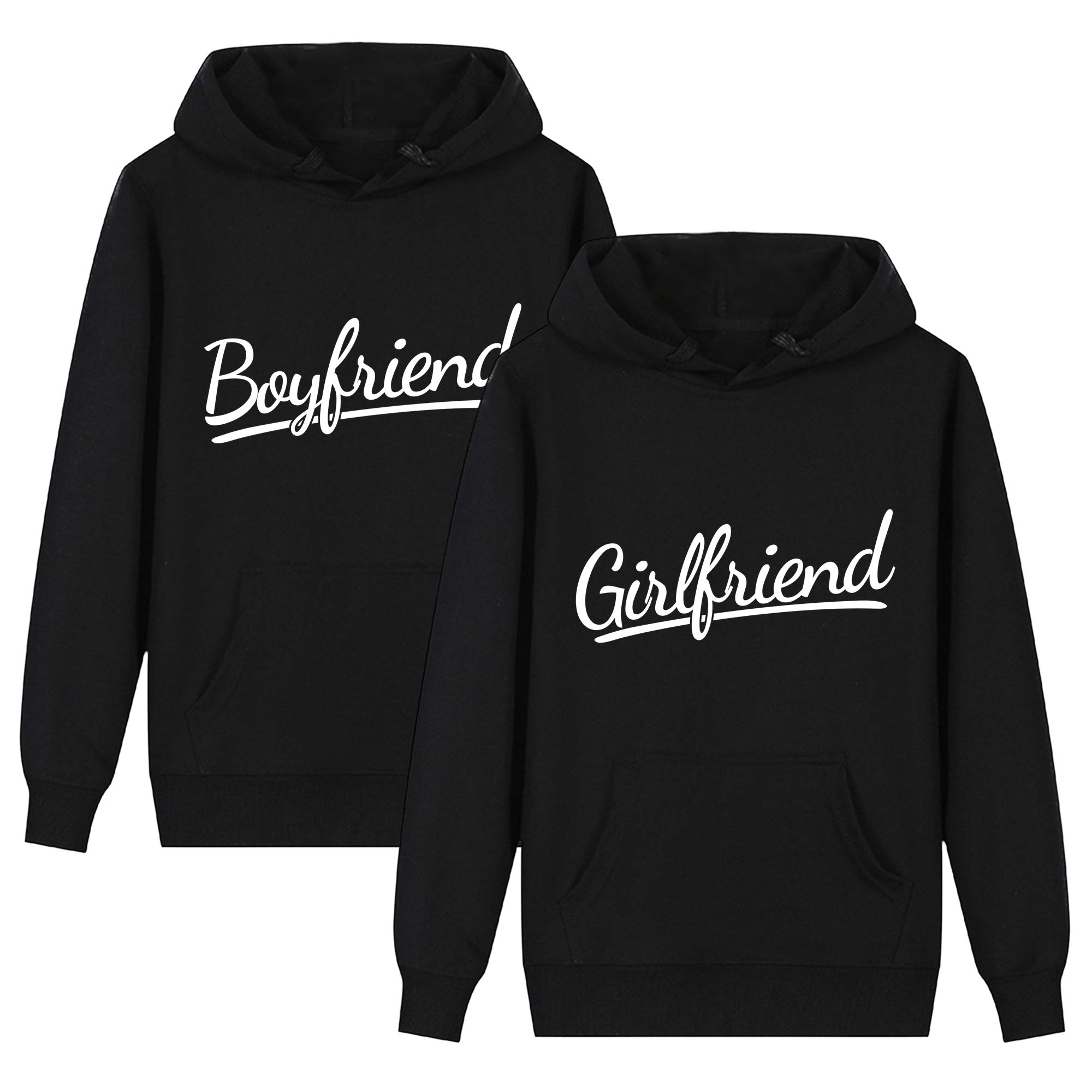 ALLNTRENDS Couple Hoodie Set - Boyfriend & Girlfriend Matching Hoodies - Unisex Regular Fit - Royal Blue, Women's XL & Men's L - View #11
