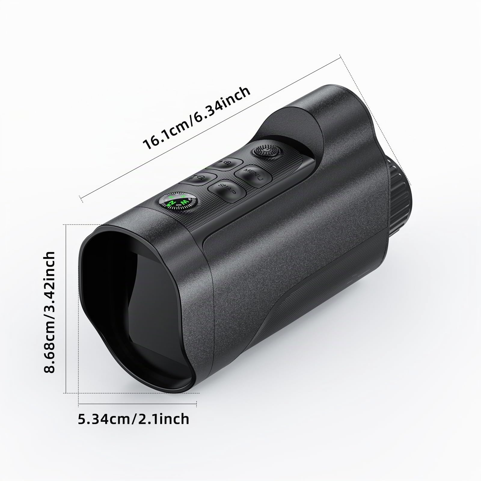 EMEBAY Vision Nocturne Monoculaire 1080P Carte 64Go, Lunettes Numériques