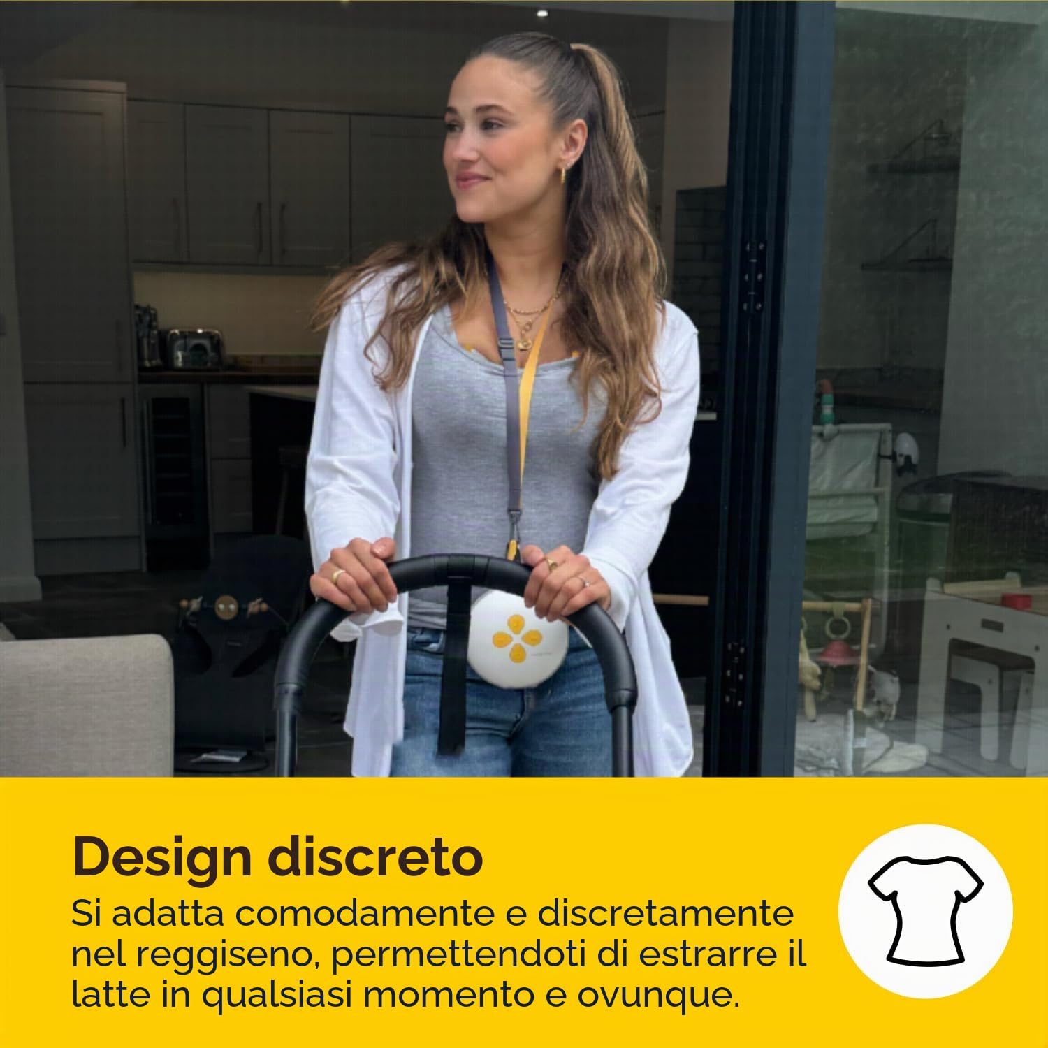 Medela Swing Maxi Tiralatte a mani libere | Facile, intuitivo, ideale da portare in viaggio, doppio tiralatte elettrico a mani libere