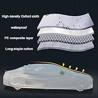 Vista 7 de Waterproof Car Cover Compatible with Dacia Duster Logan MCV Sandero Dust-Proof Windproof Rain Snow Weather Effectively Protect Car Paint