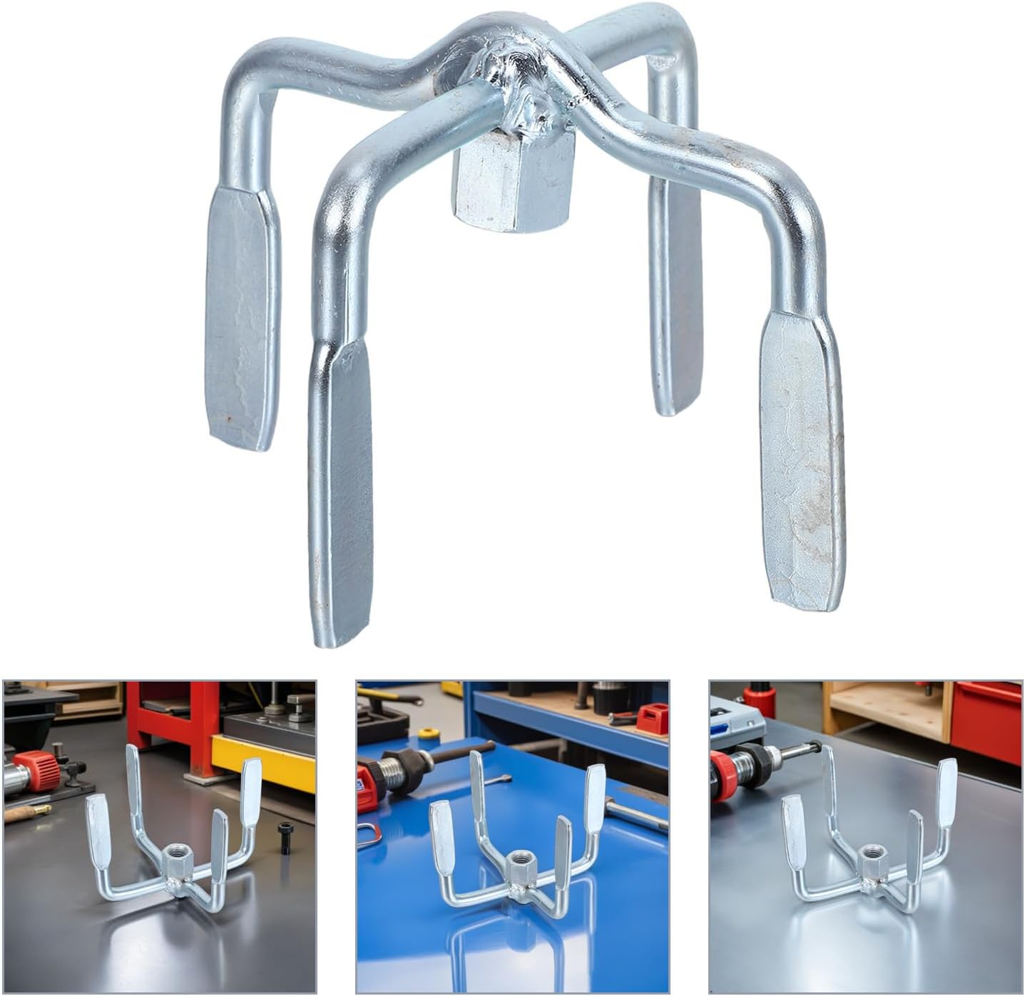 Concrete Mixing Drill Attachment Metal Mixer Head for Grout Stucco | Silver Finish, Wear-resistant Structure, Easy Install, Reusable Construction Support, Portable Cement Mixer Accessory