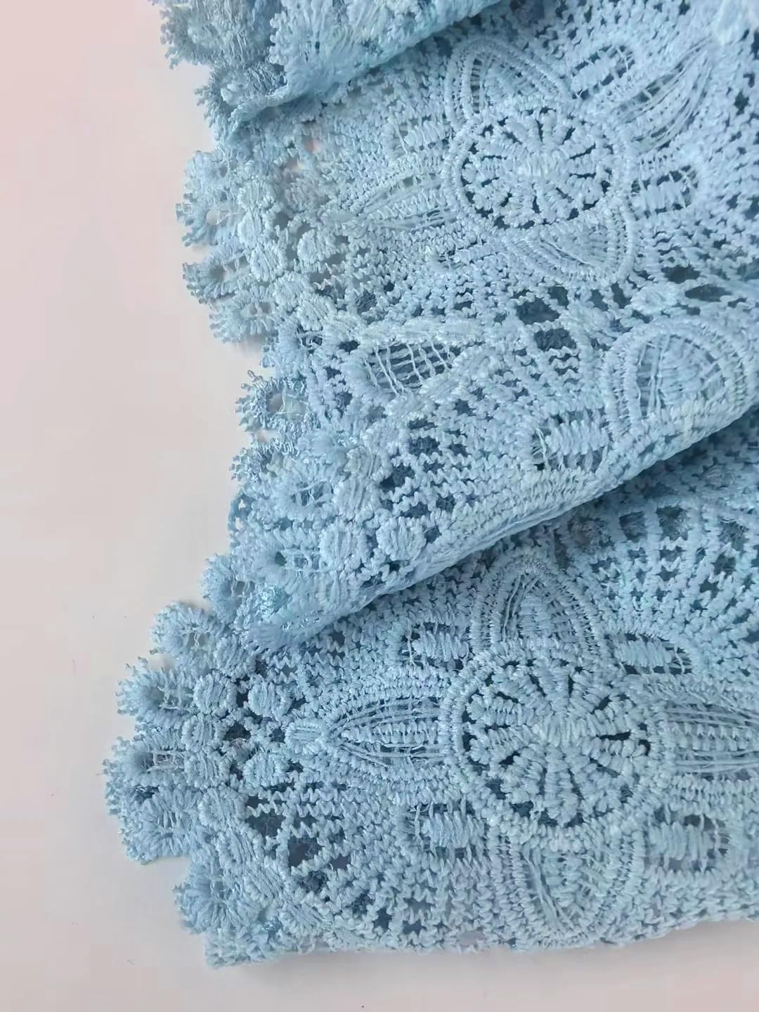 utcoco Womens V-Neck 3/4 Sleeve Summer Dress 2025 Fashion Flower Print Lace Hollow Out Mini Dress - Image 5