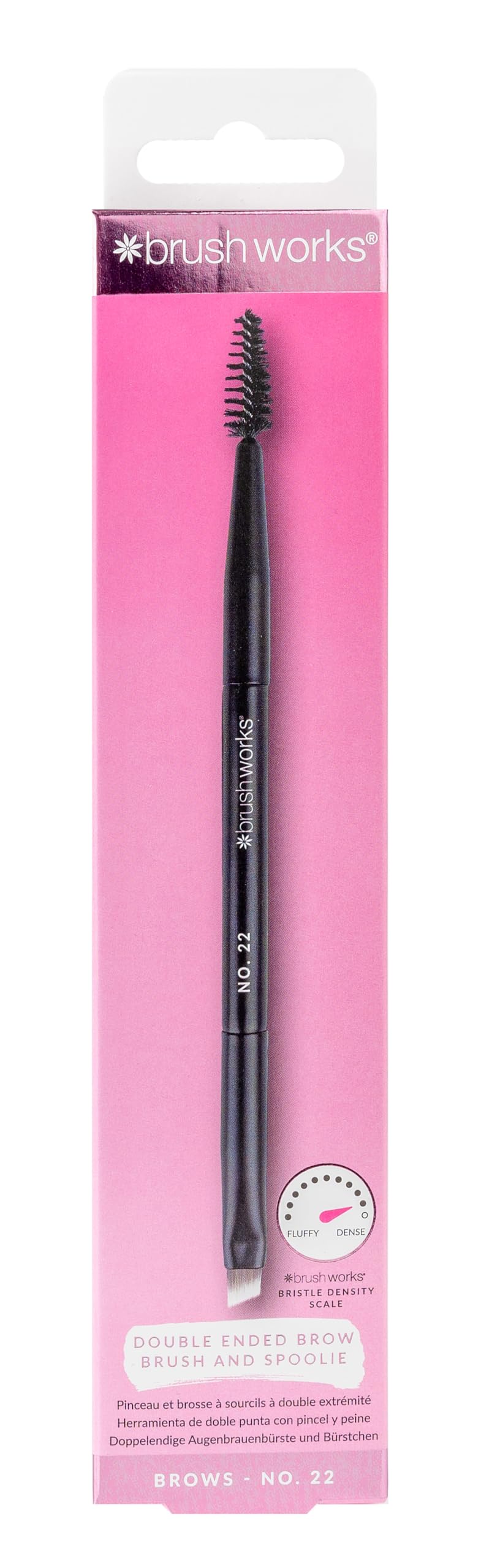 Brushworks No. 22 Double Ended Brow Brush and Spoolie