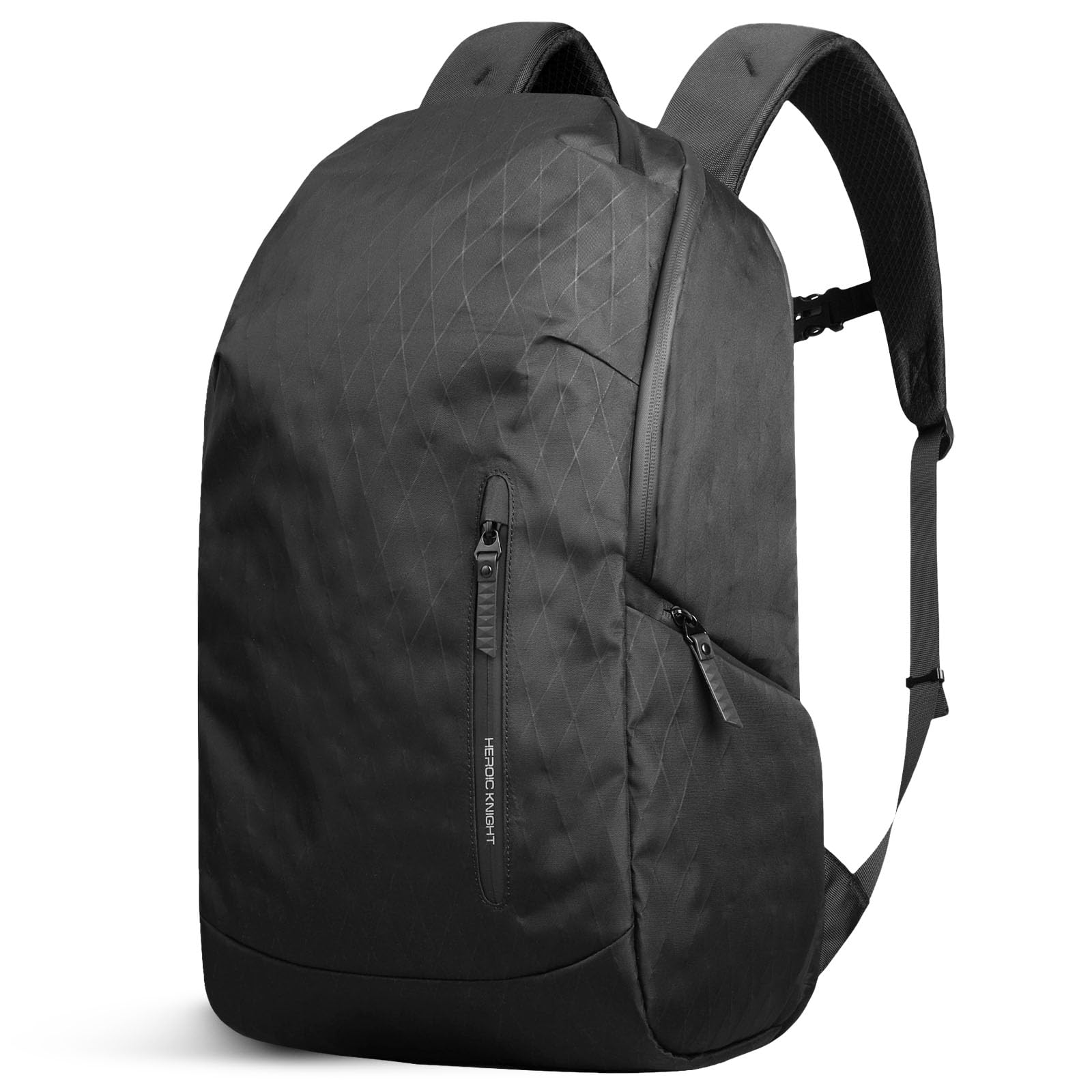 Zaino Viaggio per Uomo e Donna, Tessuto Tecnico Ultraleggero | Impermeabile e Resistente, Grande Capacità 30 L, per Laptop da 17,3 pollici, Ideale per Campeggio ed Escursionismo, Nero