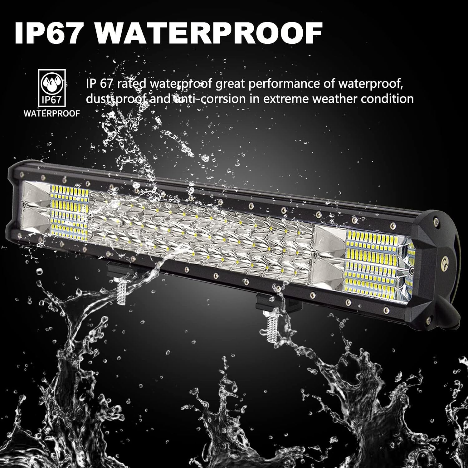 SKYWORLD Barre de LED 38cm 300W 4x4, 2 Pcs Support Aimanté Avec Kit de Câblage 12V, Lumière de Travail pour Voiture Camion Tracteur Offroad Véhicules ATV UTV SKYWORLD Barre de LED 38cm 300W 4x4, 2 Pcs Support Aimanté Avec Kit de Câblage 12V, Lumière de Travail pour Voiture Camion Tracteur Offroad Véhicules ATV UTV
