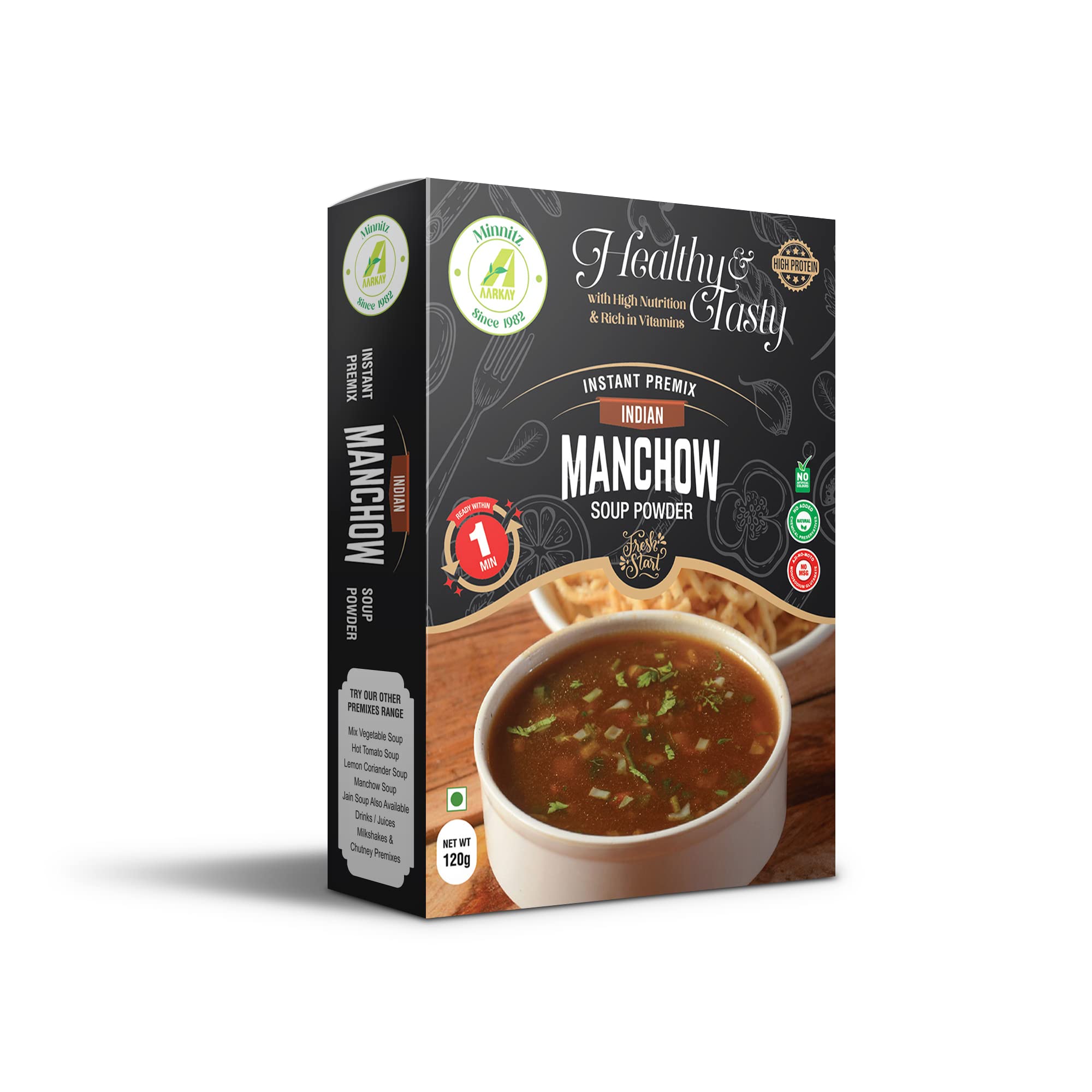 Minnitz Fresh and Delicious Manchow Veg Soup | Instant Mix | No Added Preservatives | No Chemical | Manchow Veg Soup Mix 360g(36 Servings) (B09TBP18Z9) Amazon Price History, Amazon Price Tracker