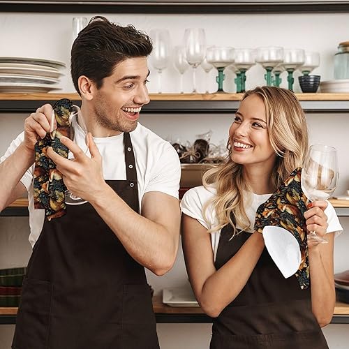 Miniatura 7 de Decorative Hand Towels for Bathroom - Retro Forest Fox Print Soft Absorbent Small Bath Hand Towels for Kitchen, Farmhouse, Spa, Hotel, Guest Tea and