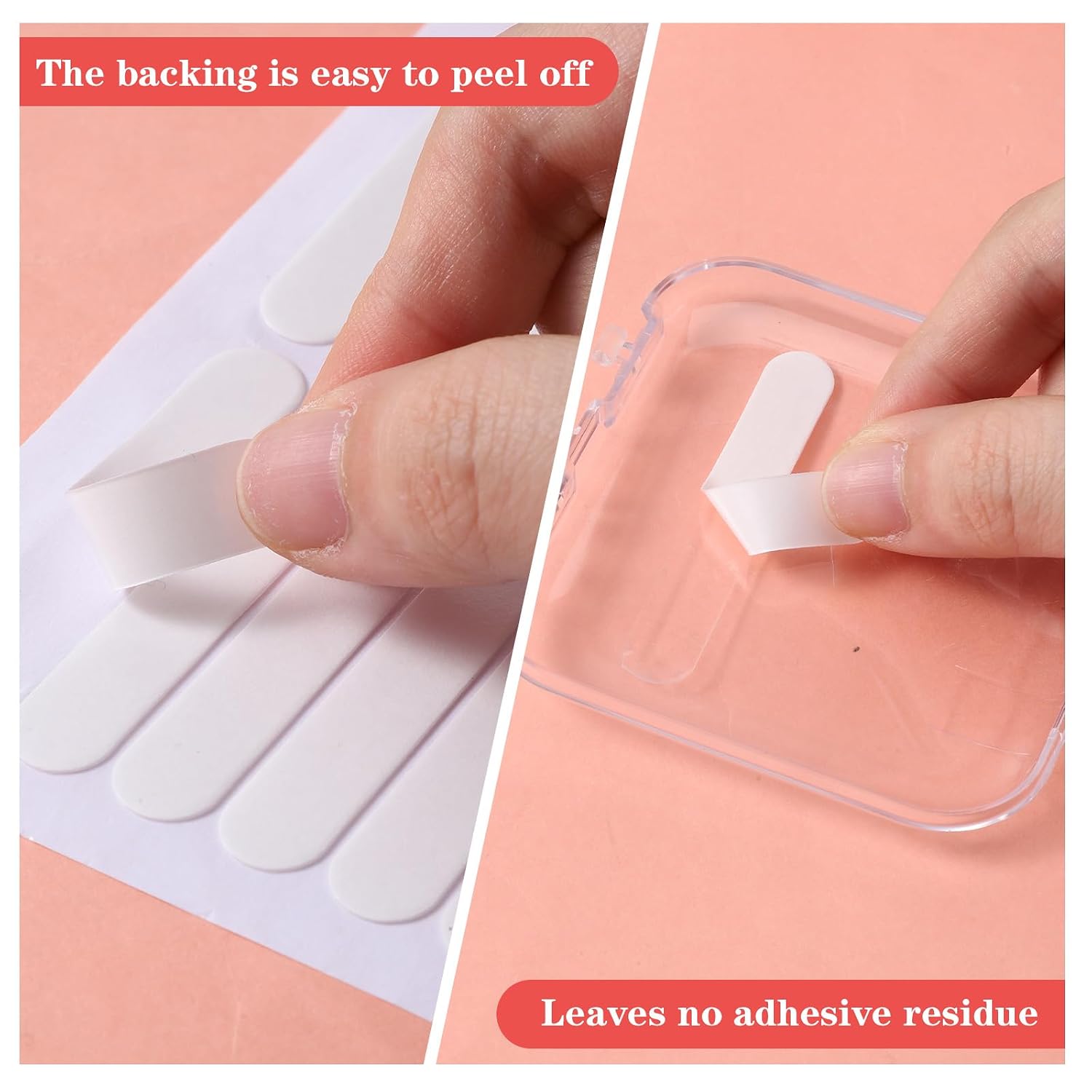 12 Sheets Double Sided Nail Tape, Double Sided Tape for Nails Clear Adhesive Mounting Tapes for Nails Nail-Tapes Nailpackaging Nail Design Salon Supplies Colors Designs Display