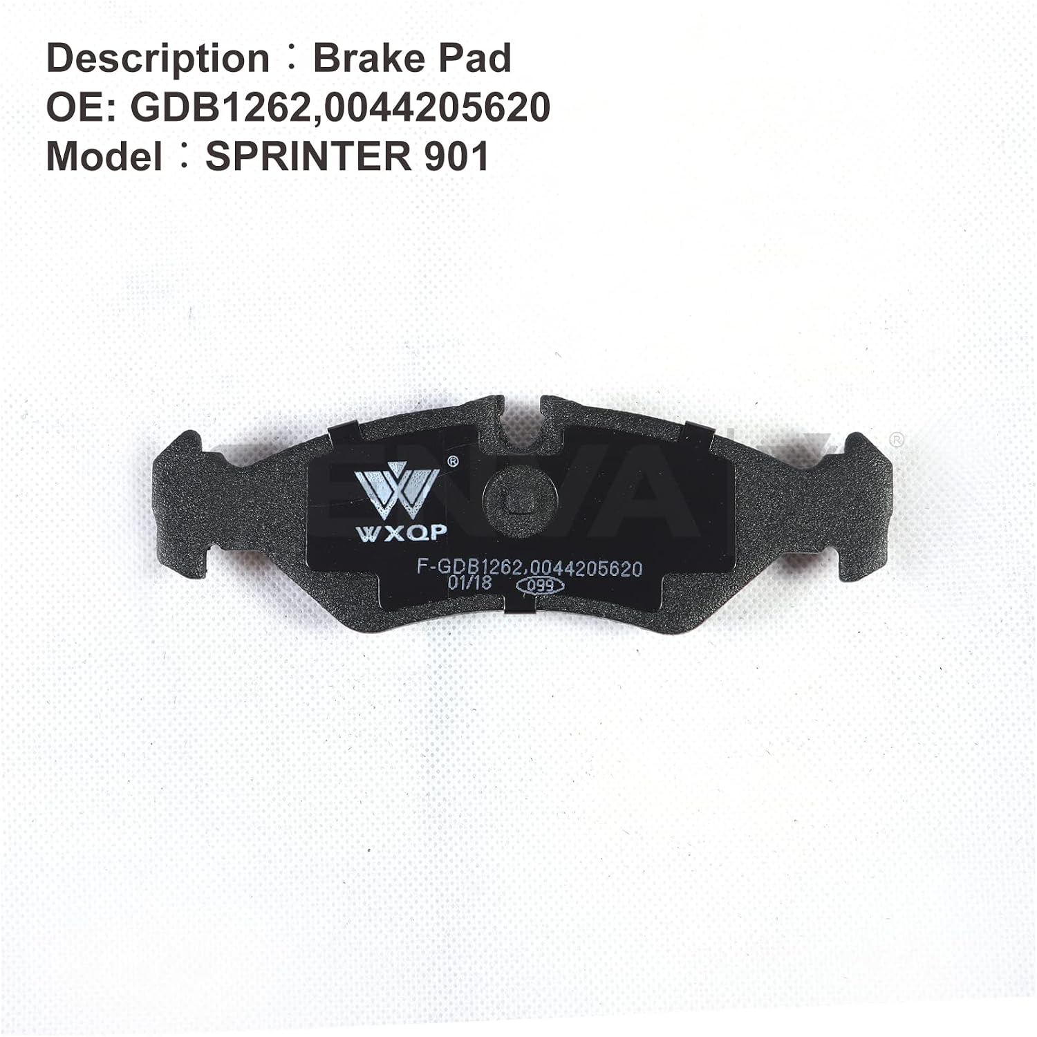 Car Brake Pads Rear Fits for Mercedes Sprinter 901 OE GDB1262 0044205620 0004212410 0024203820 0024206920 0034206420 0024205620