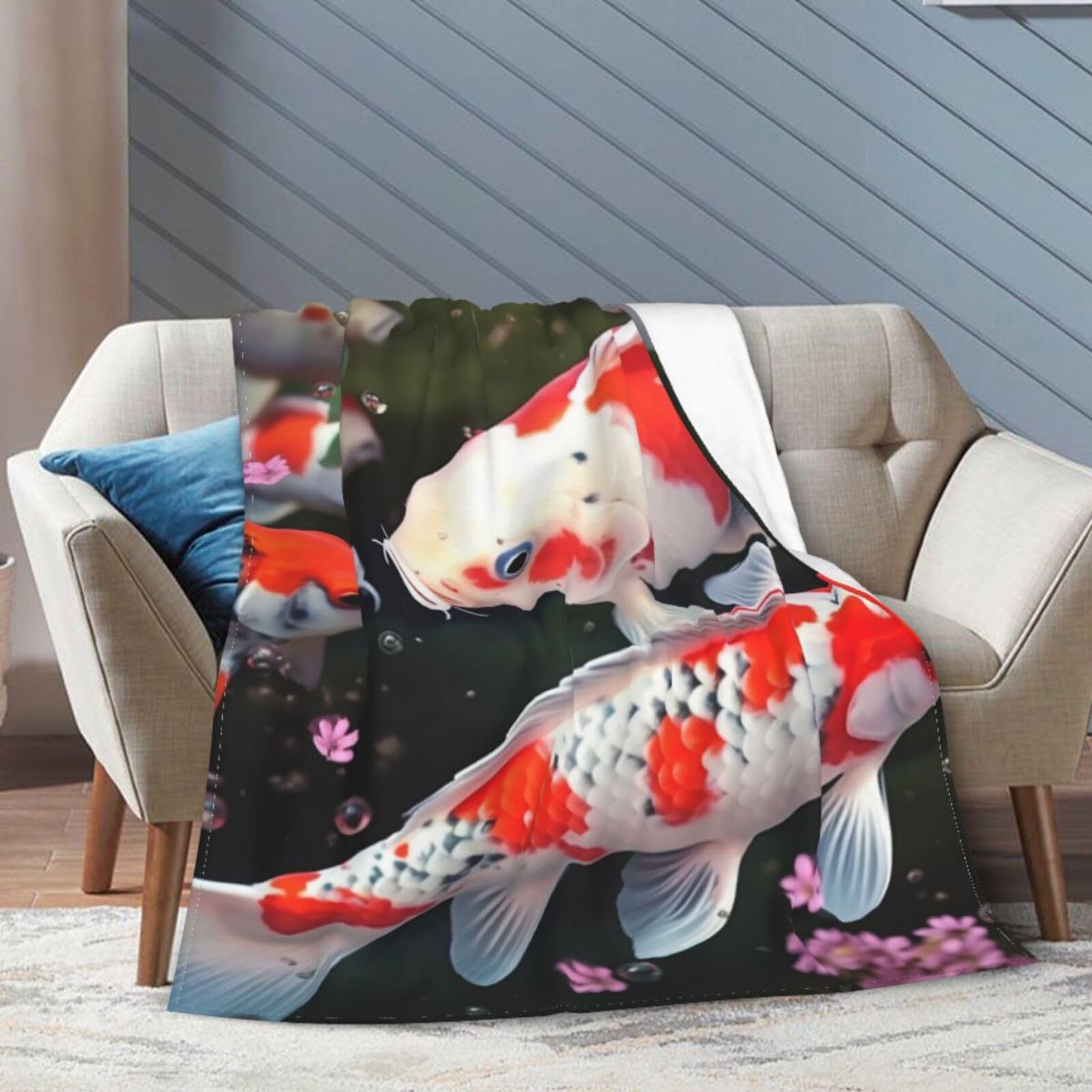 Couverture pelucheuse toutes saisons KHiry plaid léger doux pour lit et canapé
