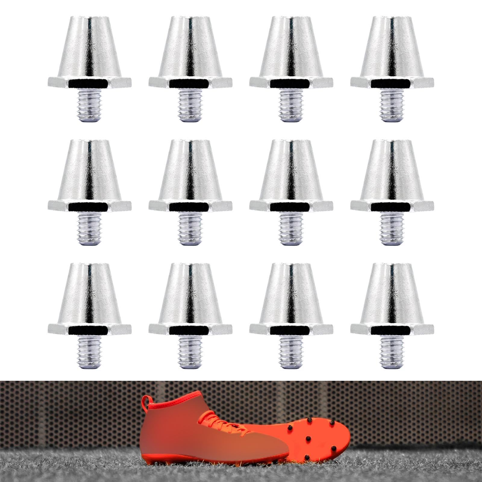 perfk 12 Pezzi di Tacchetti Da, Tacchetti Da, Scarpe, per Scarpe Da Calcio per Competizione, Sport Intermedi