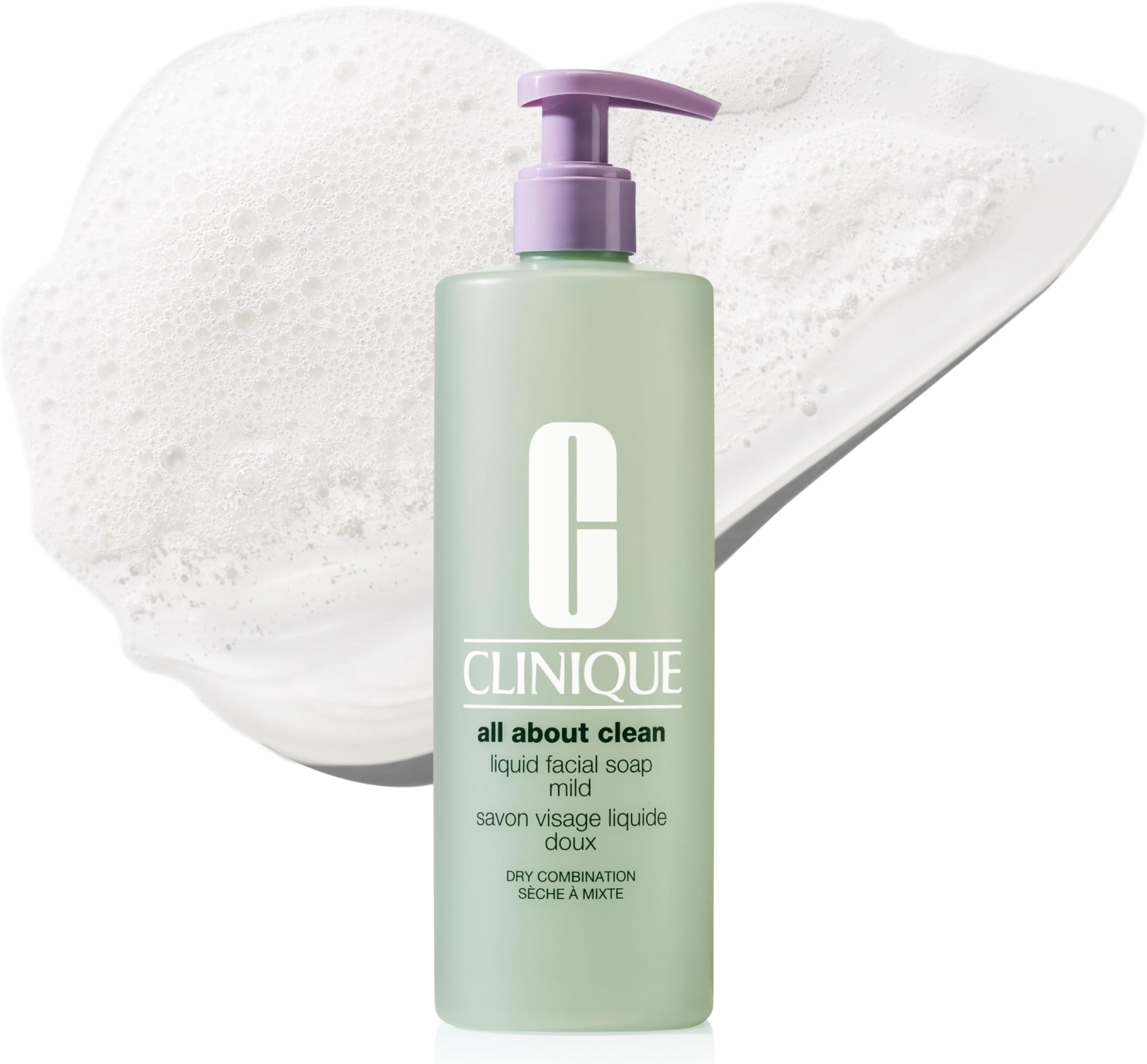 Clinique 3-Step All About Clean Liquid Gentle Facial Cleanser Soap For Dry Combination Skin | Type 2