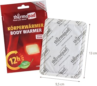 THERMOPAD Körperwärmer - 5 10 oder 30 Wärmepflaster für den Rücken (12h)