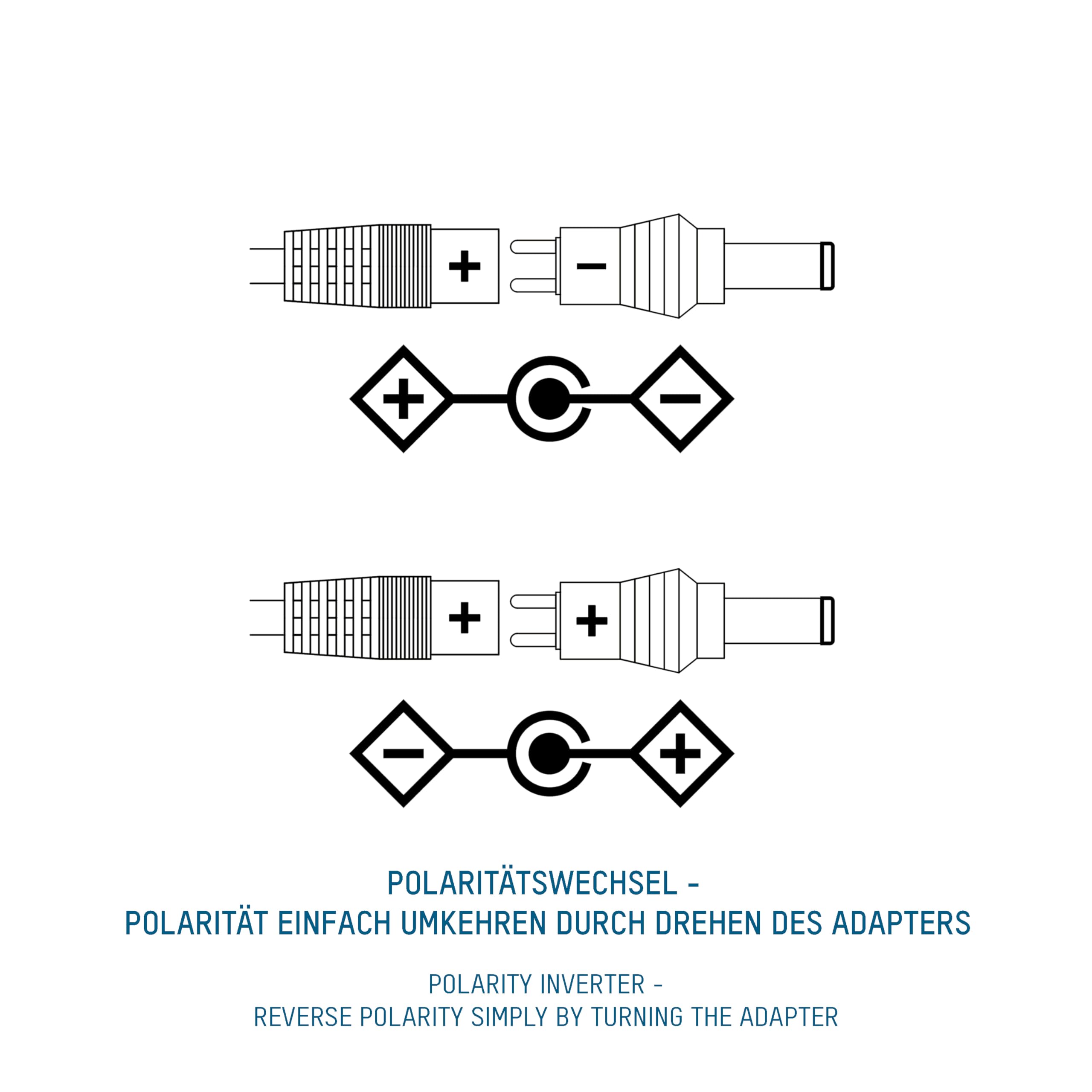 ANSMANN APS 2250 H Universal Stecker Netzteil 24V inkl 7 verschiedende Adapter Stecker - Netzstecker bis max. 2250mA - Netzadapter zur Stromversorgung vieler Elektrokleingeräte von 12-24 Volt regelbar
