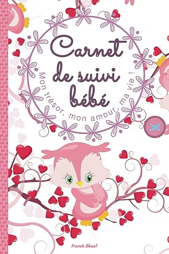 Carnet de suivi bébé fille | Cahier à remplir de 0 à 6 mois | Journal de bord pour bébé: Carnet de suivi maternel : allaitement, repas, couches, sommeil, soins, activités…