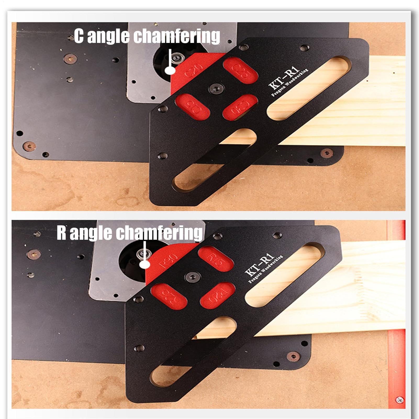 Plantilla Para Fresar Esquinas Dispositivo Para Redondeo De Esquinas Con | Guía De Corte De Ligera De Aluminio Para Bricolaje En Muebles Y Carpintería