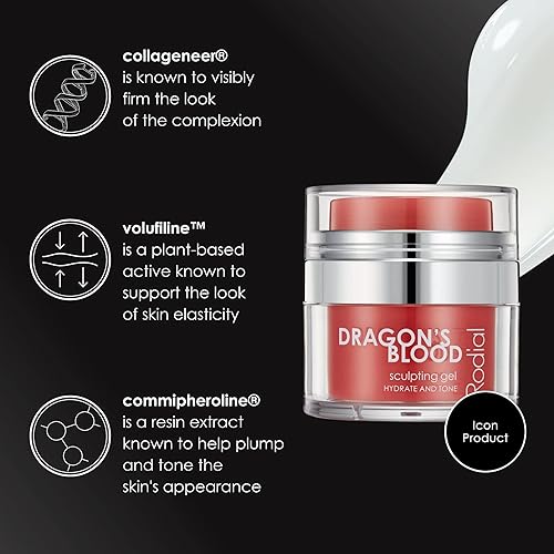 Miniatura 3 de Rodial Dragon's Blood Sculpting Gel 0.3 fl oz  Crema facial rejuvenecedora y ultrahidratante  Fórmula refrescante de gelcrema  Fórmula de colágeno
