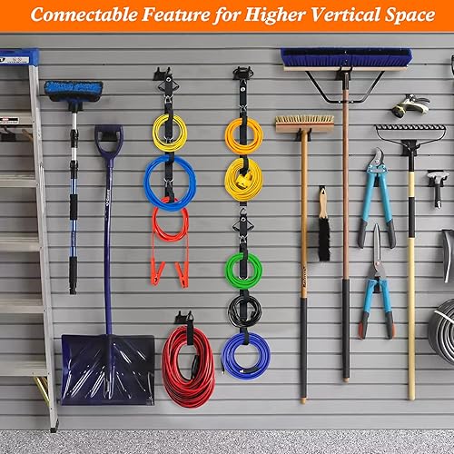 Miniatura 2 de Sistema de almacenamiento organizador de cables de extensión, gestión de cables de extensión resistente con múltiples soportes para cables para