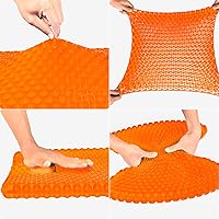 Vista 4 de Cojín de asiento de gel, cojín de asiento de enfriamiento (súper grande y grueso), diseño de panal transpirable que absorbe los puntos de presión