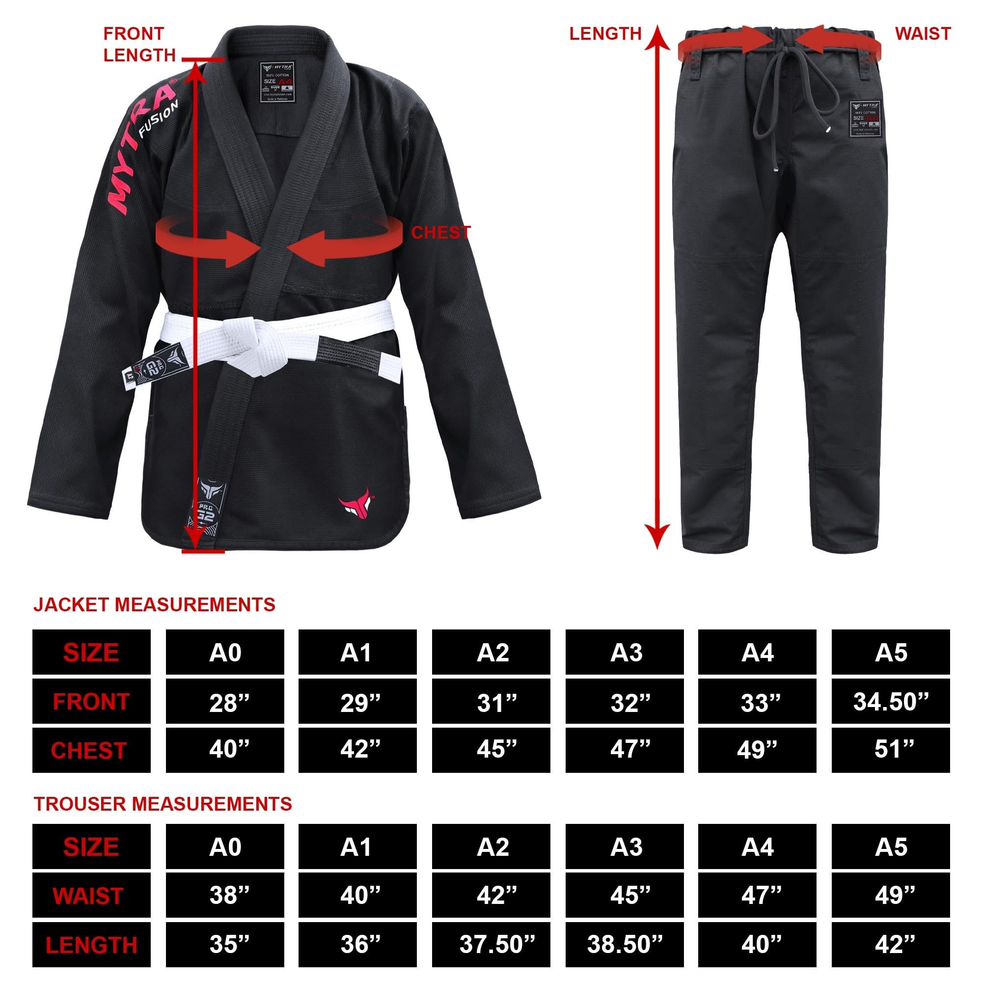 Mytra Fusion Kimono BJJ pour Adultes — Kimono Jiu Jitsu Homme Femme Coutures Renforcées Ceinture Ajustable Jujitsu Brésilien Entraînement Compétition