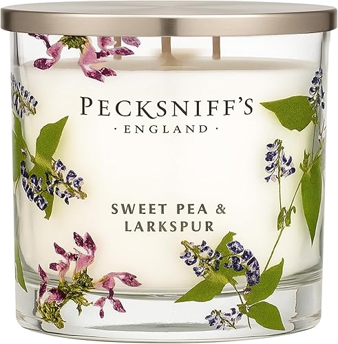 Miniatura 63 de Pecksniffs - Vela perfumada clásica blanca con 1 mecha, pomelo y cítrico, velas de lujo elegantes de vidrio - 6.49 onzas