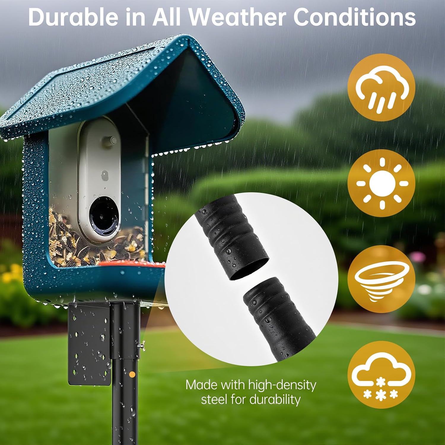 Mounting Pole Compatible with Bird Buddy,79 Inch image 3