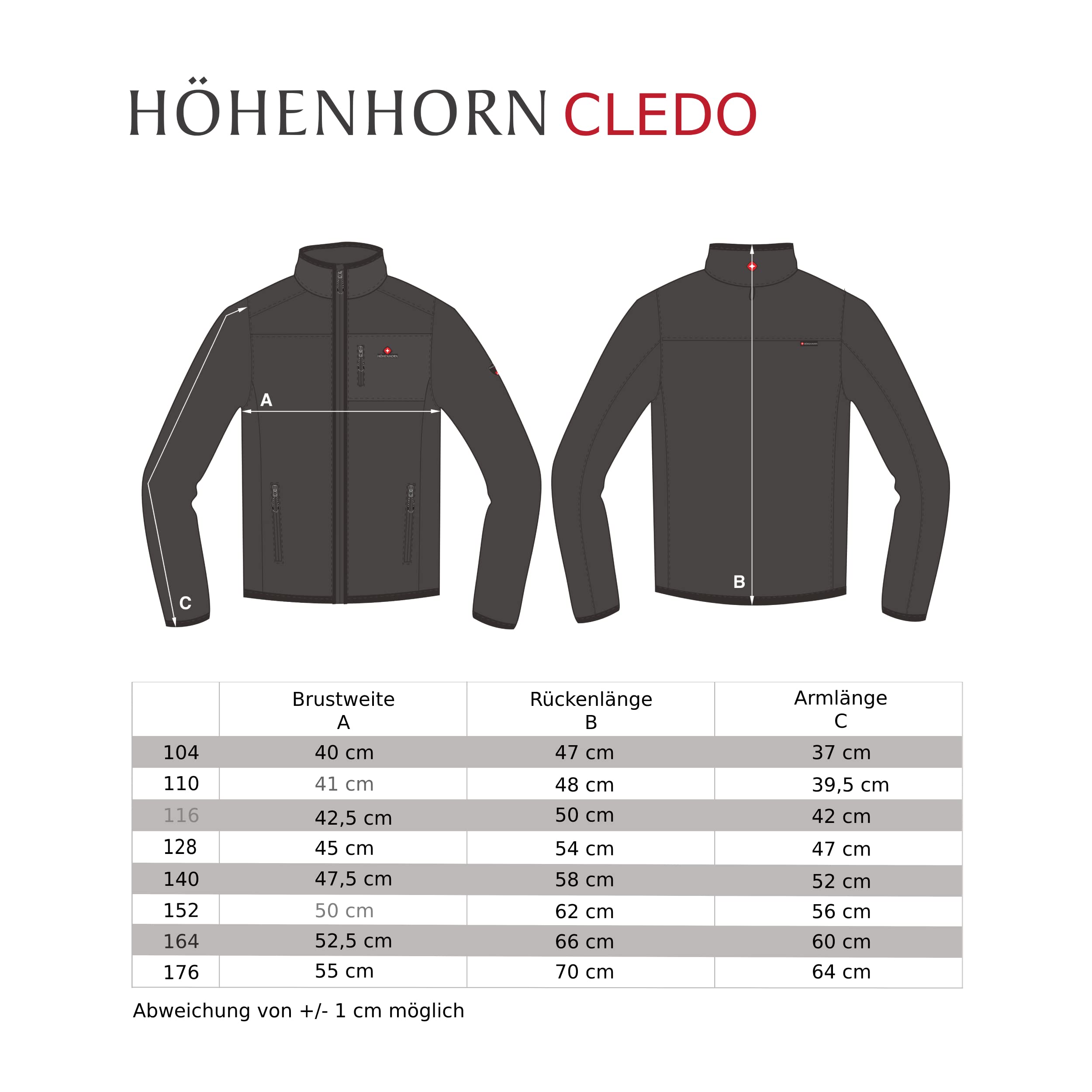 Höhenhorn Cledo dziecięca kurtka softshellowa, kurtka przejściowa, wiatroszczelna, wodoszczelna, oddychająca