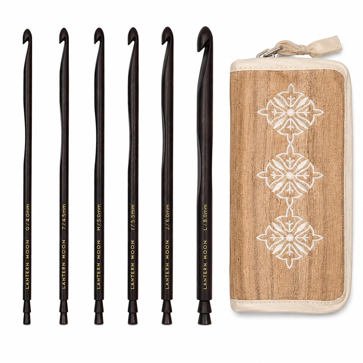 Amazon.com: Lantern Moon Radiance Ebony Wood Single Ended Crochet