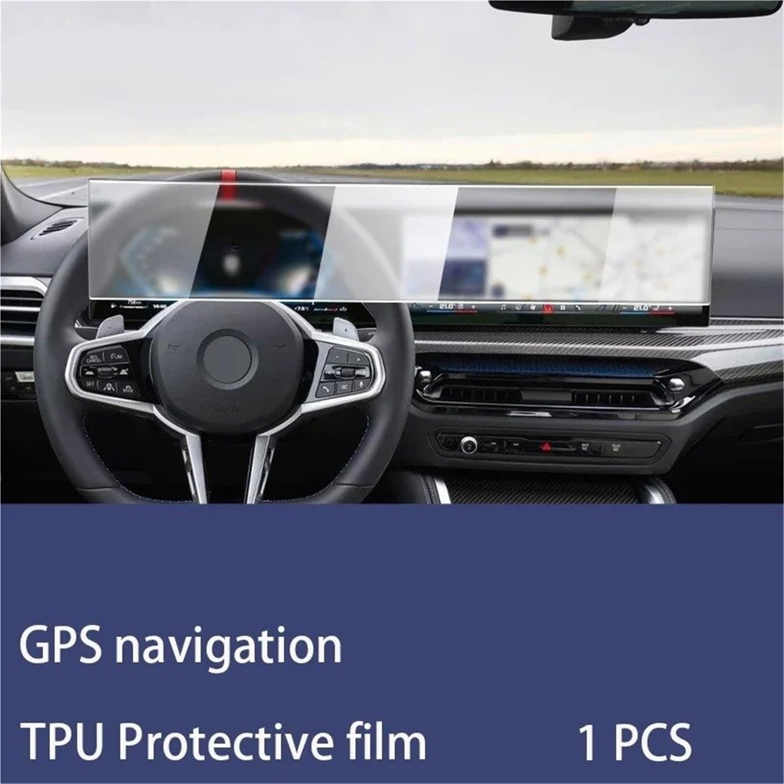 Proteggi Schermo Auto GPS Per BMW Serie 4 G22 G23 G26 2023-2025 GPS Per Auto Schermo LCD Di Navigazione Pellicola TPU Opaca Antiriflesso Protezione Antigraffio