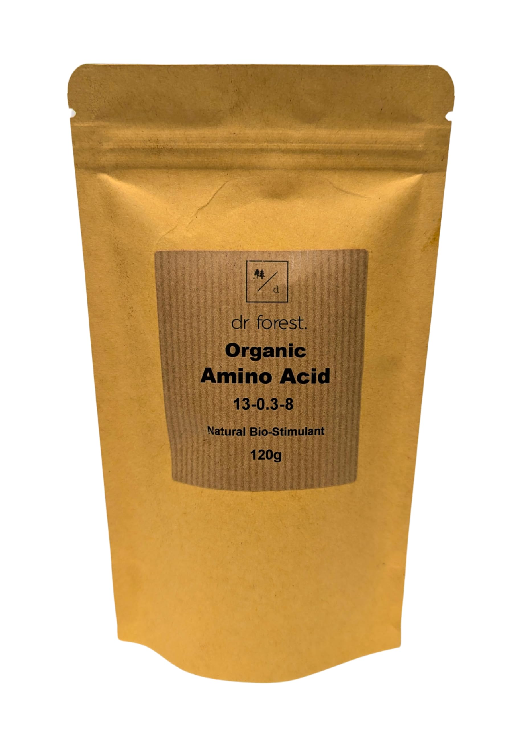 Dr Forest Amino Acid Powder 84.8% - 100% Soluble Plant Biostimulant 13-0.3-8 with 17 L-Amino Acids and Iron for Roots, Growth and Stress Recovery - Made with Organic Ingredients - Stockport