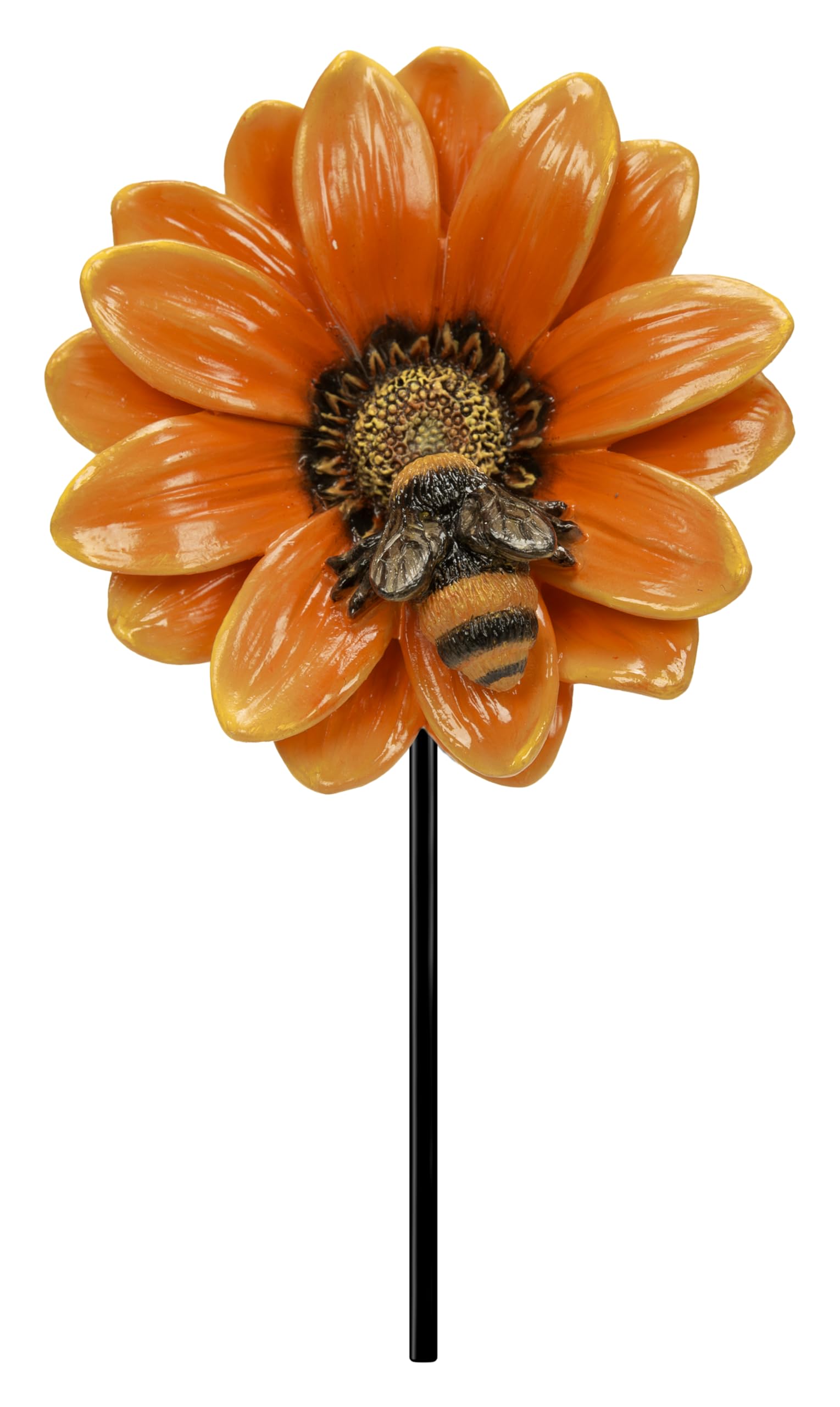 Vivid Arts – Orange African Daisy Bee PlantPal – 3D Botanical Art Piece