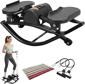 Rock Stepper,Portable Rocking Stepper Machine, Home Fitness Equipment,Built-in Counter,Protects Knees and Joints, Weight Capacity 330 lbsLightweight and Compact, Apartments