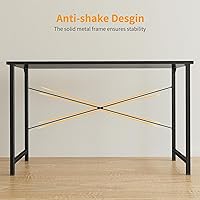 Vista 49 de Cubiker Escritorio para computadora, escritorio pequeño de oficina en casa de 32 pulgadas para espacios pequeños, estilo moderno y simple