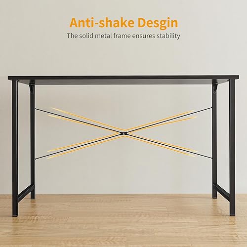 Miniatura 7 de Cubiker - Escritorio de computadora para oficina en casa, escritorio de estudio con mesa pequeña y bolsa de almacenamiento