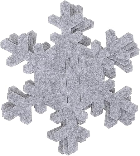Zerodeko 8 piezas de cubiertos de copo de nieve de Navidad titulares de cubiertos de Navidad organizadores de cubiertos de bolsillo de fieltro