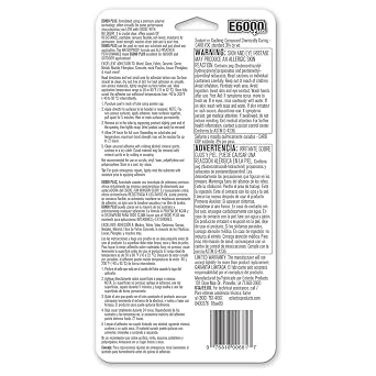 E6000 Eclectic 570110, Clear 0.9 Fl Oz E6000+Plus Multipurpose Adhesive