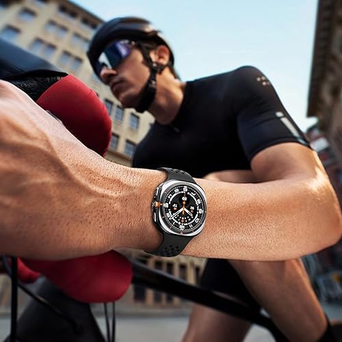 Miniatura 7 de TiMOVO Correas compatibles con Samsung Galaxy Watch Ultra Band de 1.850 in (20252024), correa de repuesto de silicona suave transpirable para