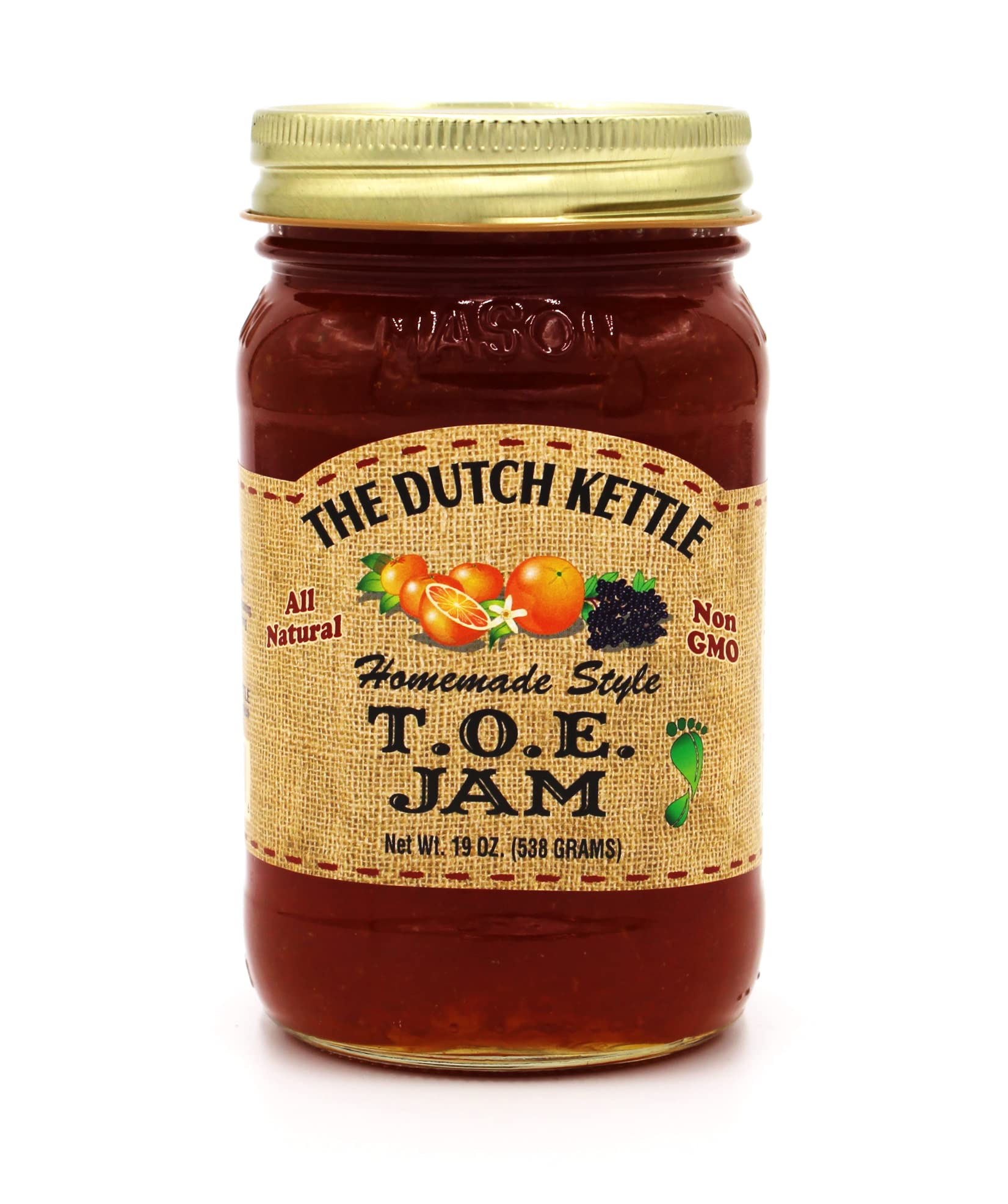Amazon.com : The Dutch Kettle T.O.E. Jam - Gourmet Homestyle Sweet