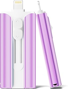 MFi Certified Flash Drive 256GB for iPhone Thumb Drive, USB Memory Stick iPhone Flash Drive Photo Stick for Photos Videos, High Speed External Storage Jump Drive for iPhone/iPad/Android/PCPurple