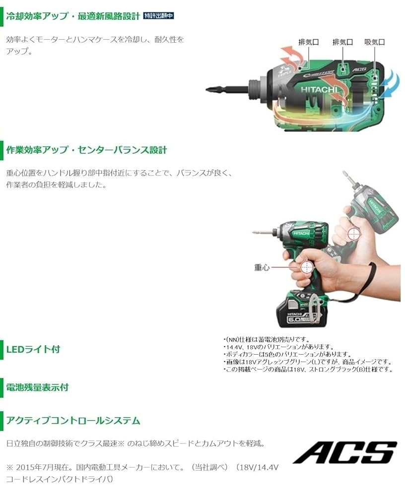 Amazon | HiKOKI(ハイコーキ) 18V コードレス インパクト