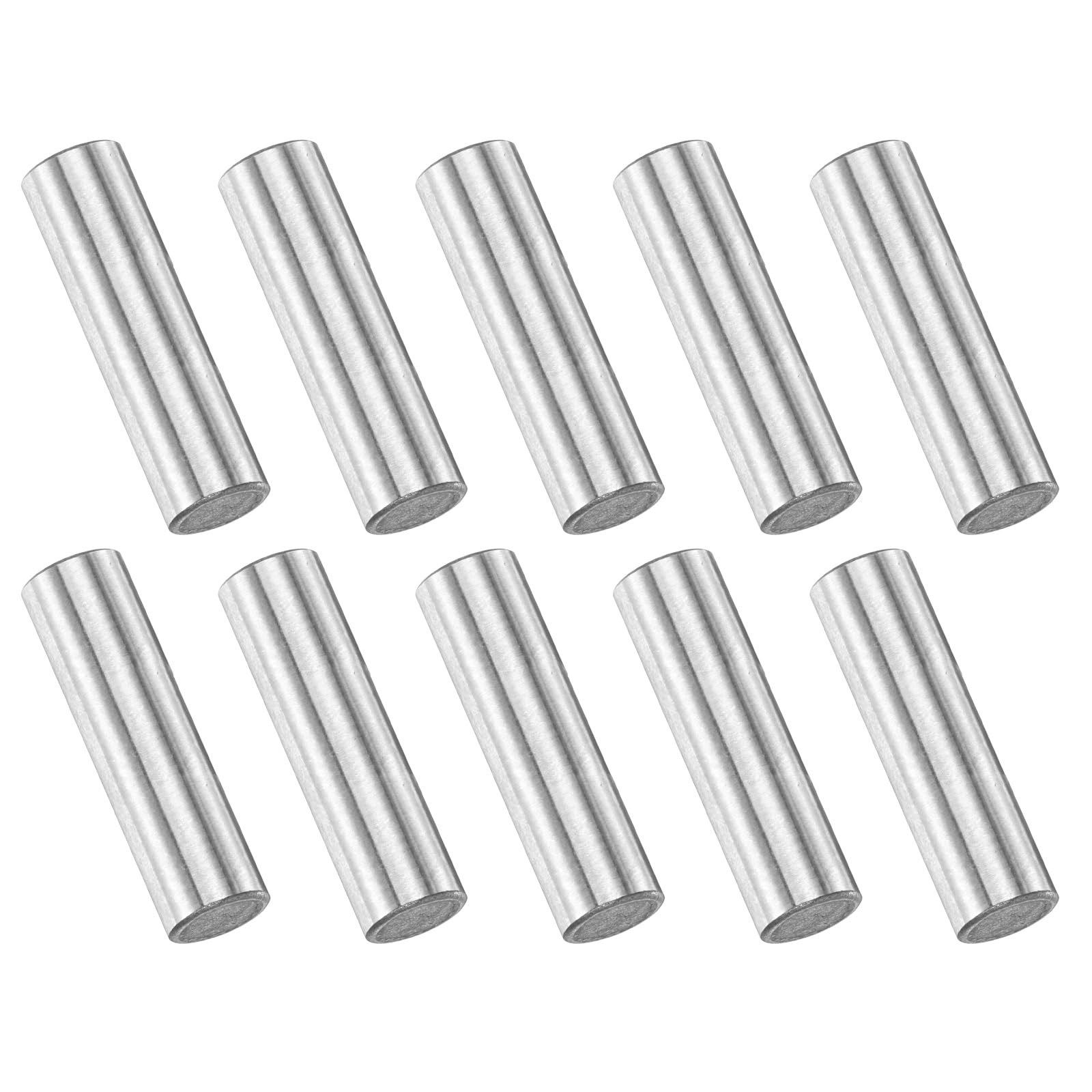 PATIKIL 10 Pcs Carbon Steel Dowel Pins, 3/16" x 3/4 " Round Metal Rods Linear Rail Rod Shaft Solid Bar Stock for Pegs Support Shelves DIY Craft Shaft Model Car Gear — image 1