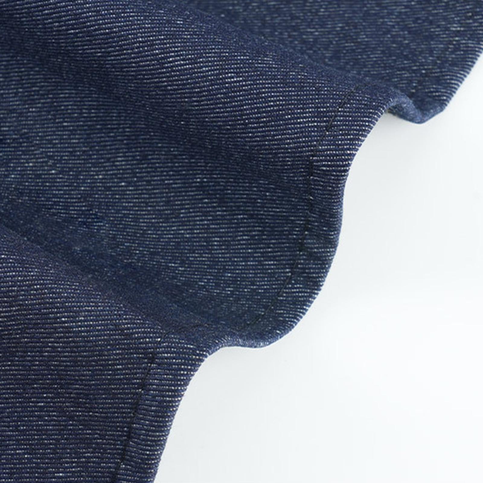 MERIGLARE Delantal de Soldadura Confeccionado en Denim Robusto Protección de Manga Larga Almacenamiento Fácil Gracias Al Bolsillo Comodidad Durante Largas, Longitud 112 Cm