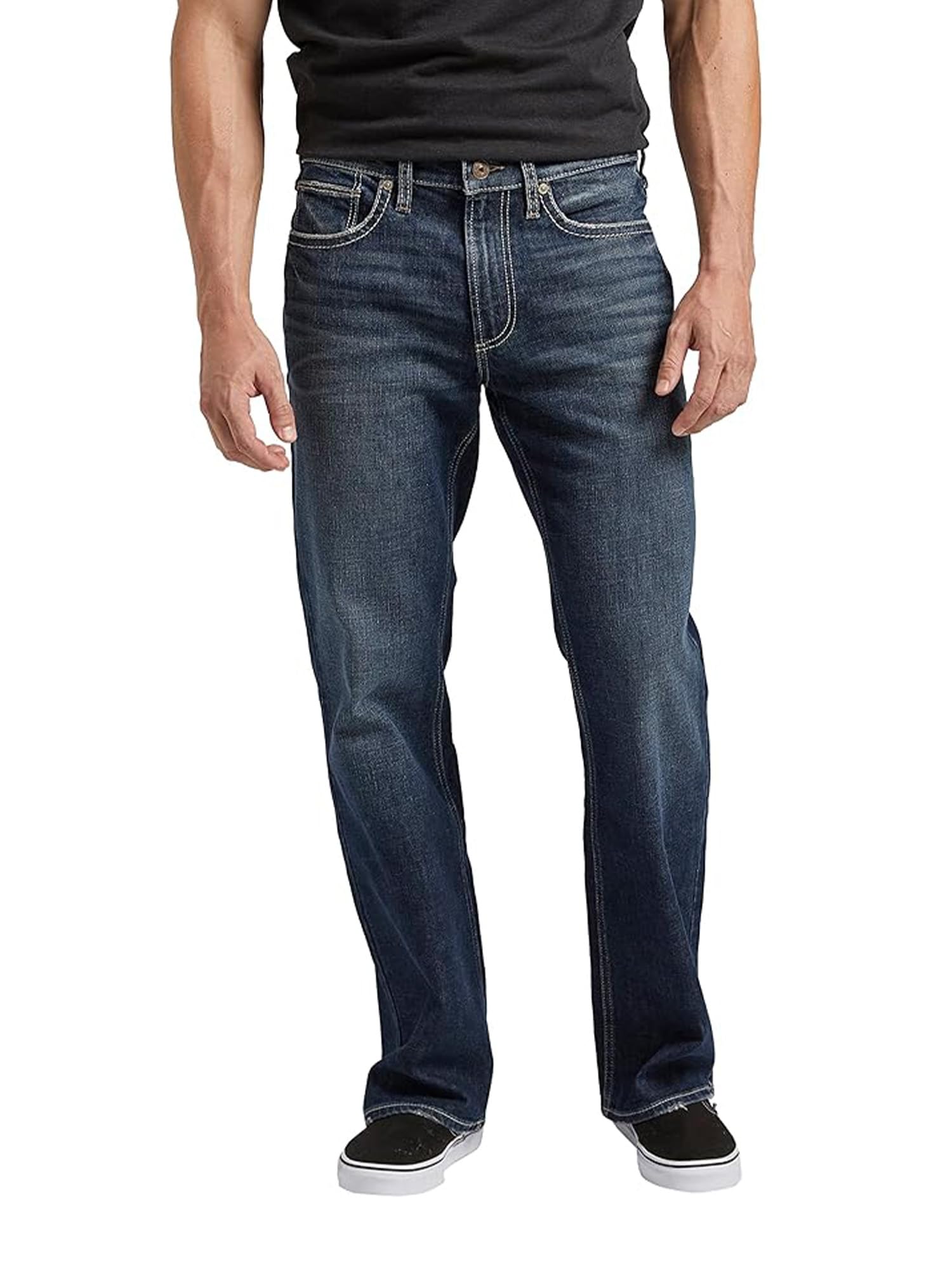 Silver Jeans Co. Men's Zac Relaxed Fit Straight Leg Jean - Legacy