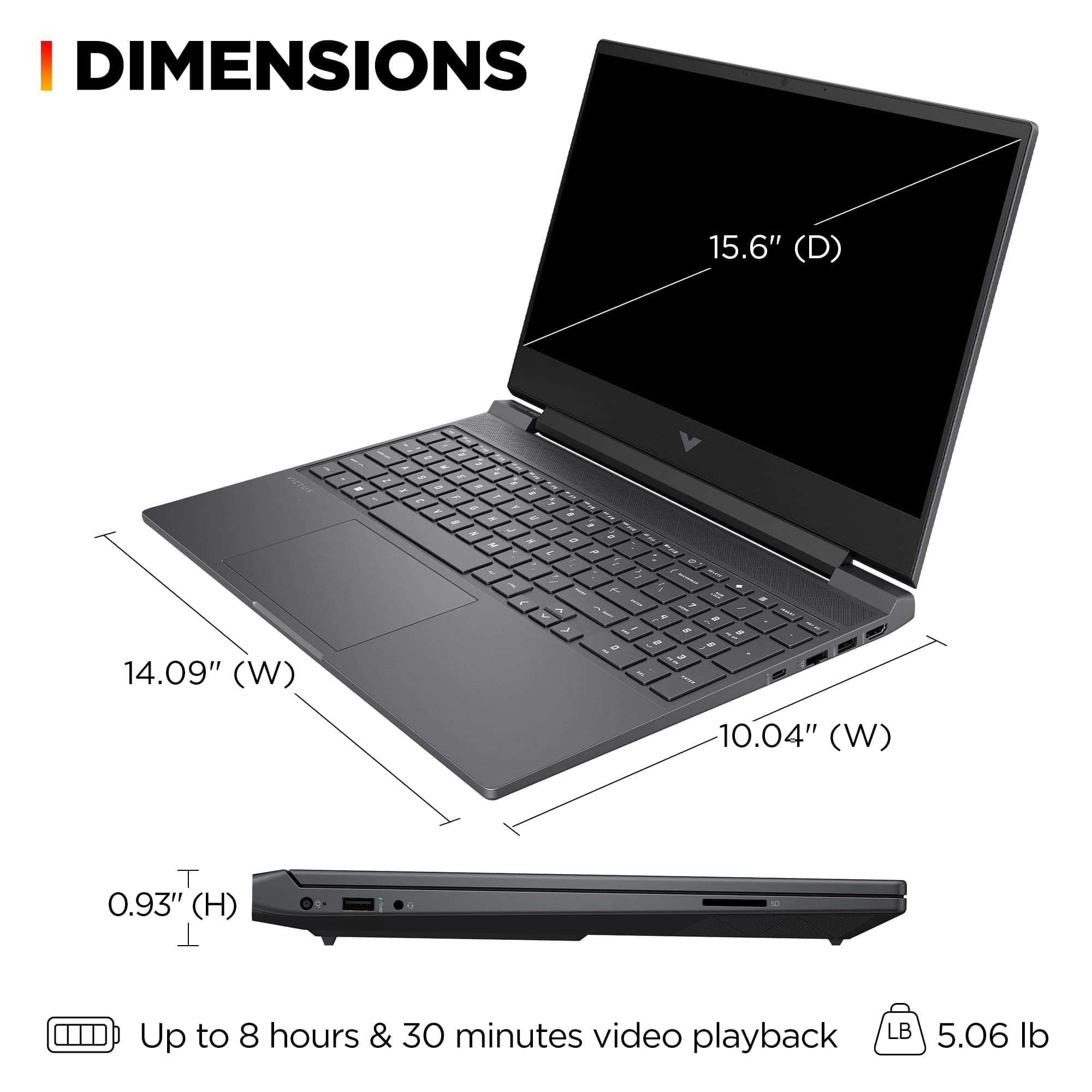 Amazon.co.jp: HP Victus 15 ゲーミングノートパソコン 15.6インチ FHD
