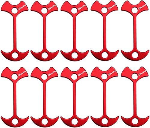 Miniatura 4 de 10 clavijas de estacas para tienda de campaña de espina de pescado, alargan la cubierta, tapón de anclaje de clavos, tensor de guyline, accesorios