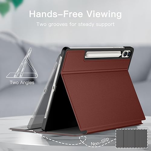 Miniatura 9 de JETech Funda para Samsung Galaxy Tab S9 Ultra de 14.6 pulgadas con soporte para S Pen Holder Slim Folio Stand Protector Tablet Cover Multi-Angle